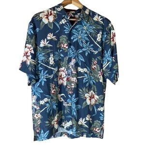Izod silk Hawaiian shirt Size Medium